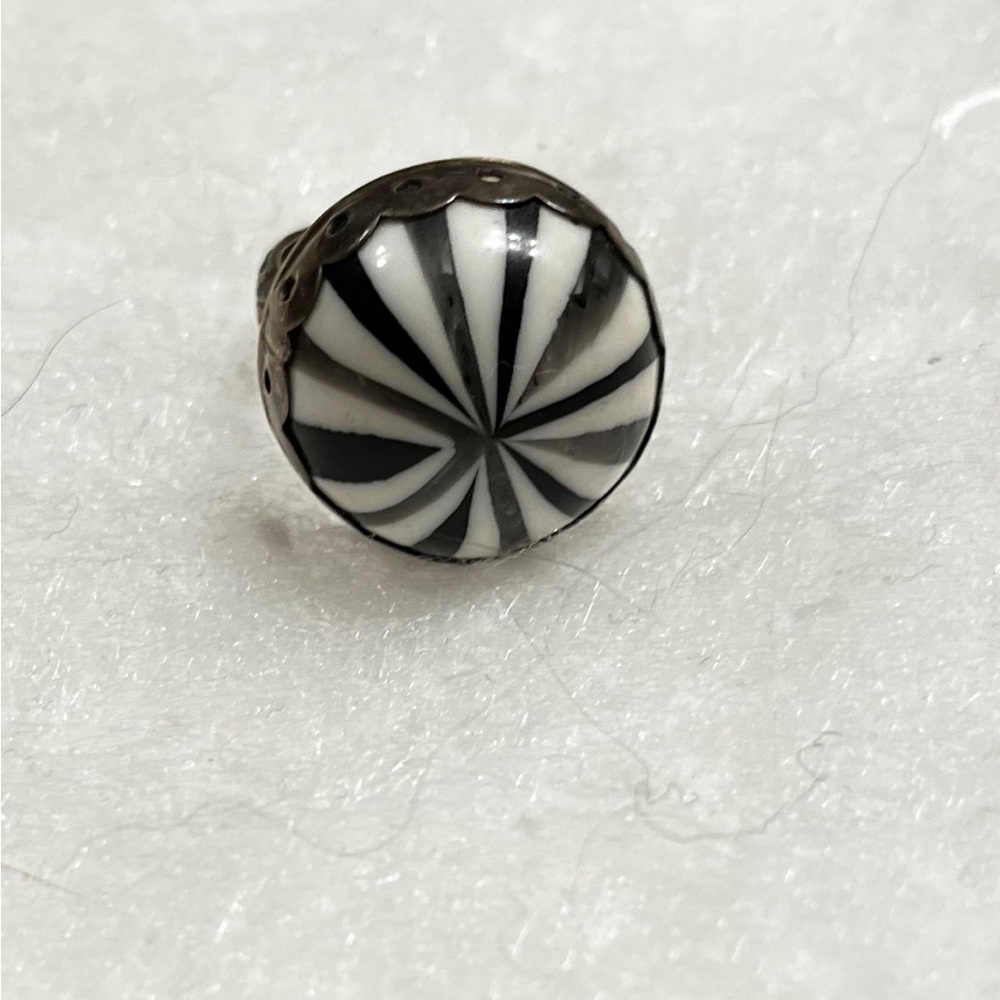 Vintage Bigtop Lucite and Sterling Ring